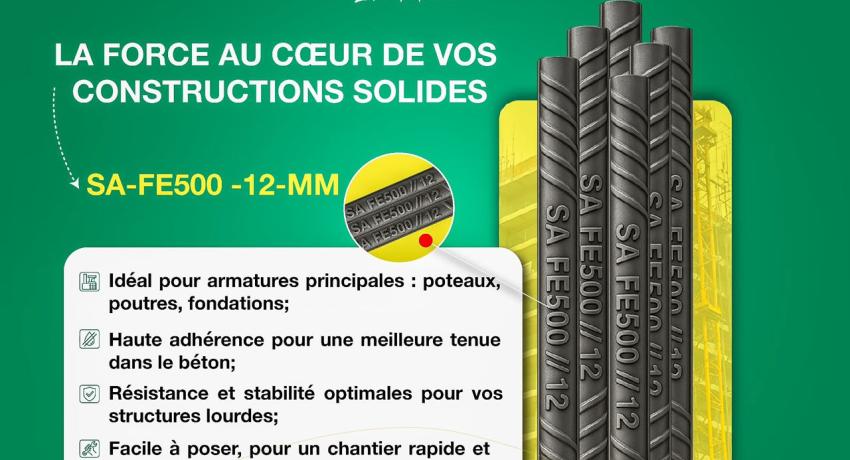Construire durable avec le fer à béton FE500