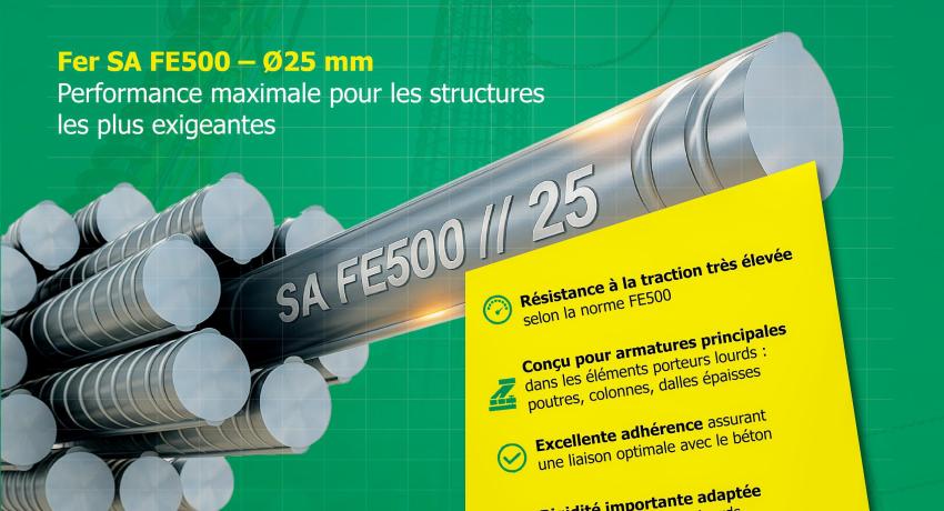 SOMETA fer à béton FE500