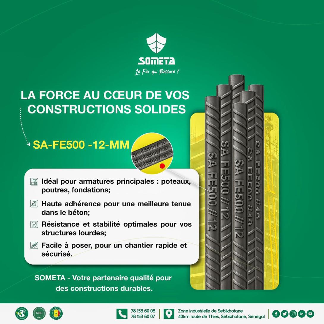 Construire durable avec le fer à béton FE500